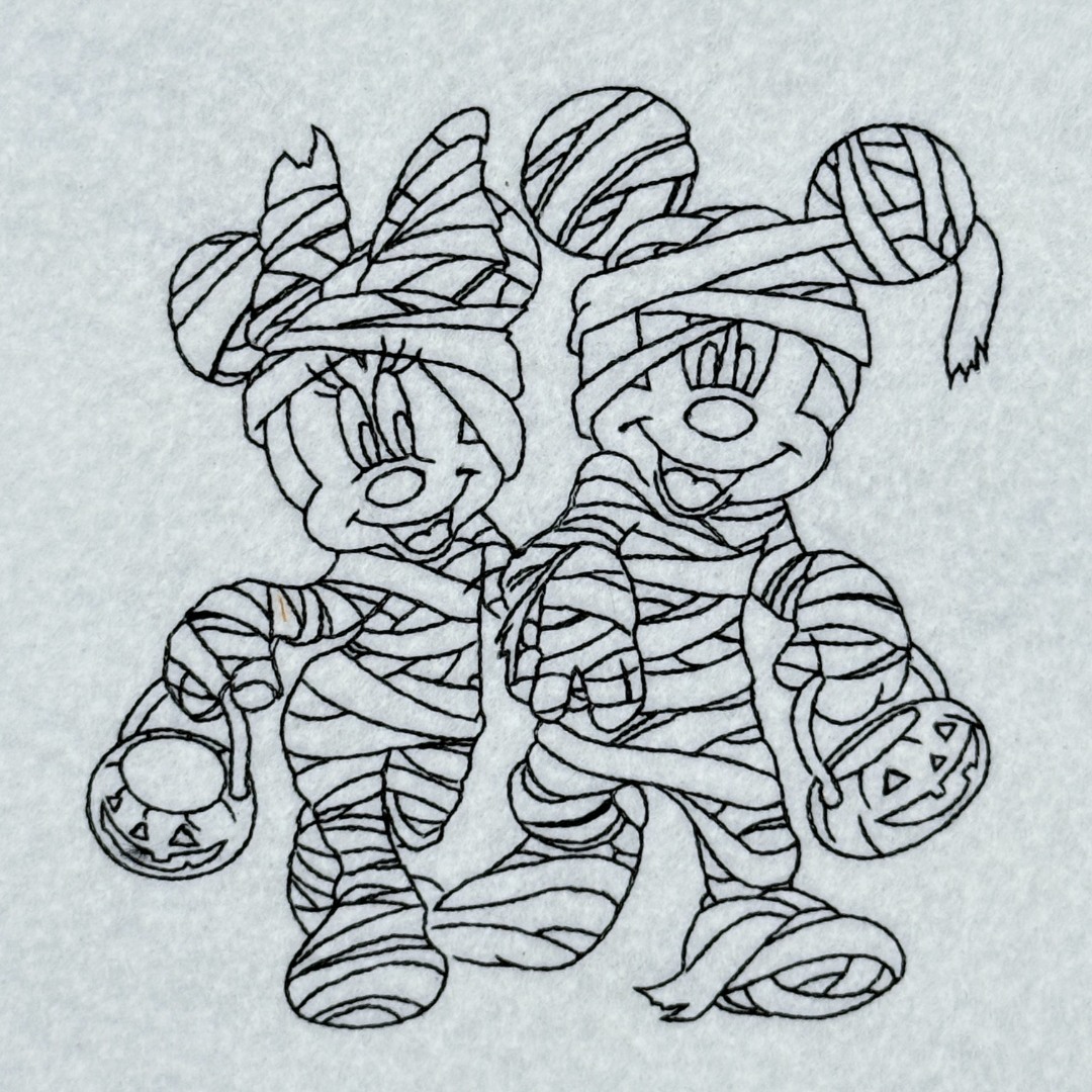 Halloween Mummy Mouse Line Art Halloween Mummy Mouse Line Art