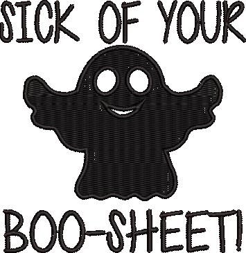 Boo-Sheet Funny Quote
