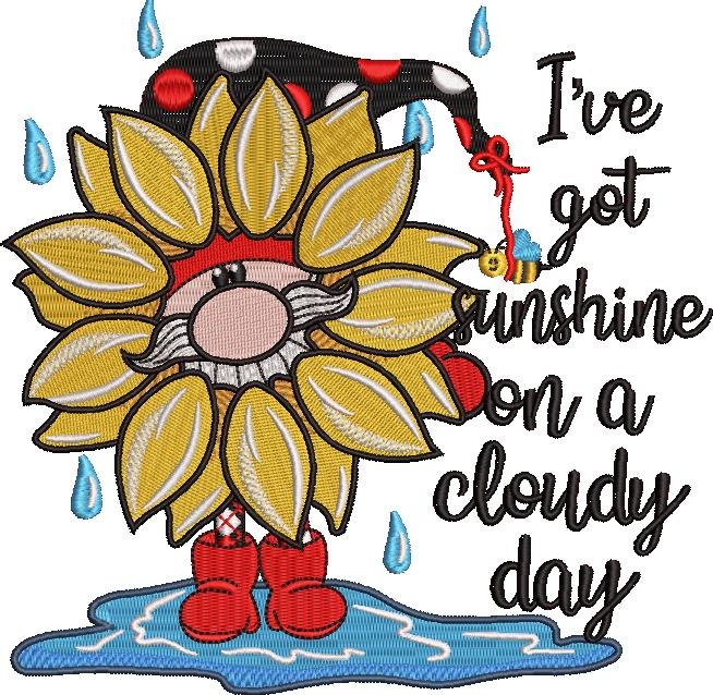 Sunshine On A Cloudy Day Gnome Sunshine On A Cloudy Day Gnome