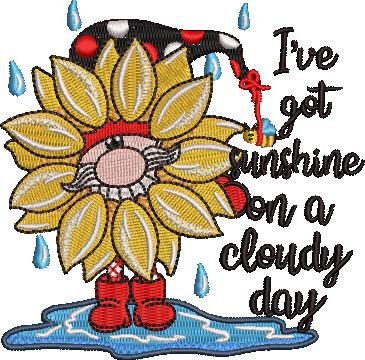 Sunshine On A Cloudy Day Gnome Sunshine On A Cloudy Day Gnome