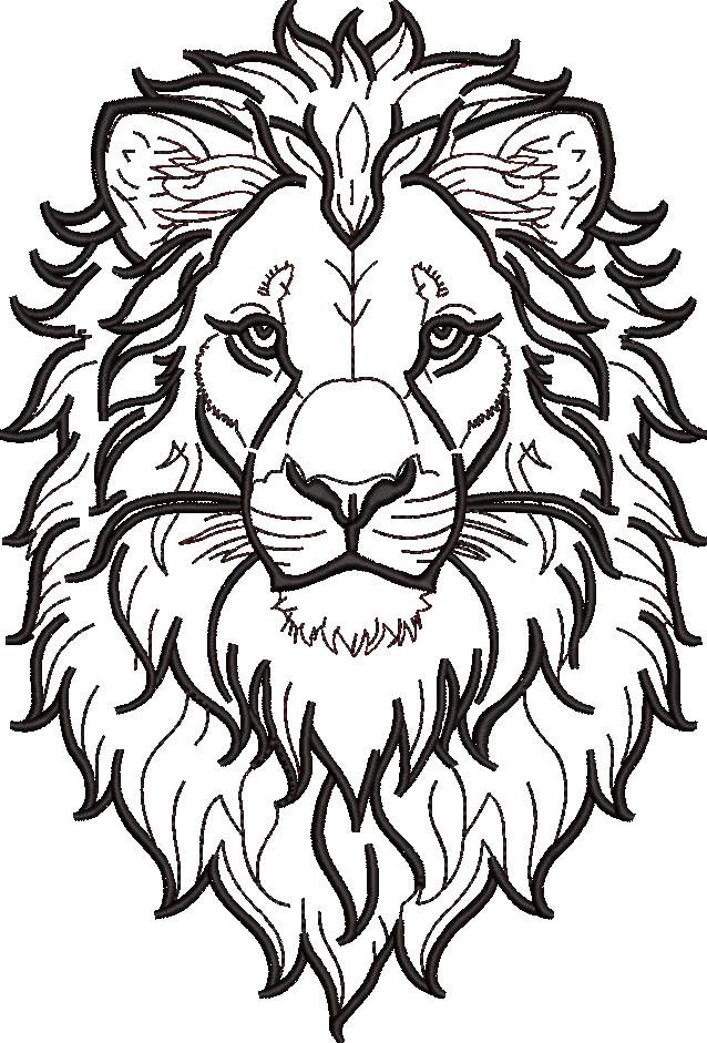 Lion Colorwork Art Lion Colorwork Art