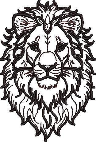 Lion Colorwork Art Lion Colorwork Art