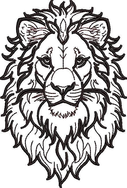 Lion Colorwork Art Lion Colorwork Art