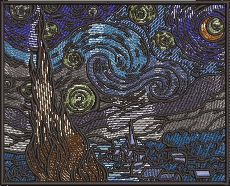 The Starry Night Landscape