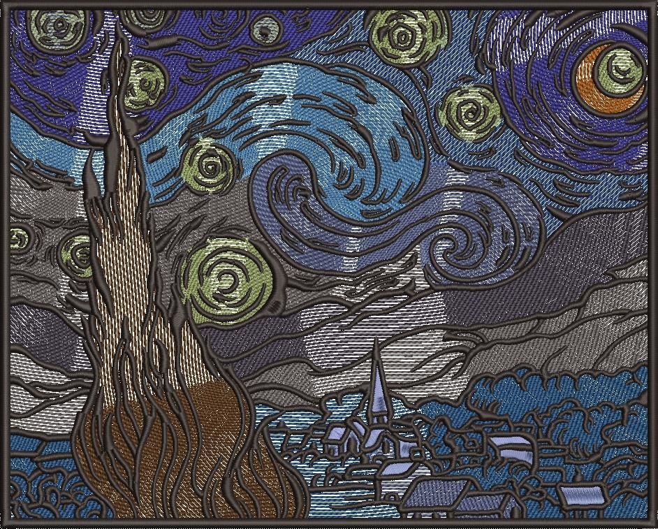 The Starry Night Landscape