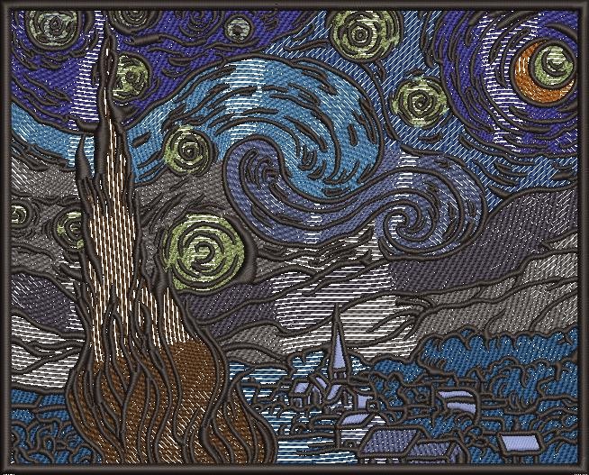 The Starry Night Landscape