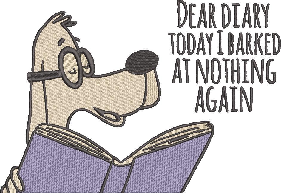 Dear Diary Today I Barked At Nothing Again Dear Diary Today I Barked At Nothing Again