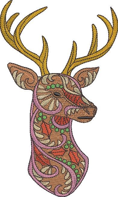 Abstract Deer Art Abstract Deer Art