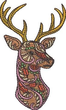 Abstract Deer Art Abstract Deer Art