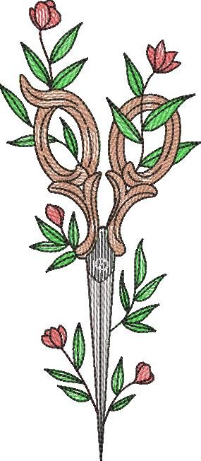 Scissors Floral Art Scissors Floral Art