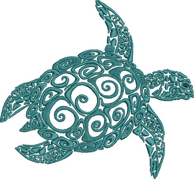 Turtle Embroidery Design Turtle Embroidery Design