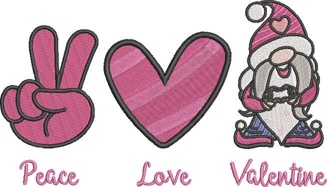Peace Love Valentine Peace Love Valentine