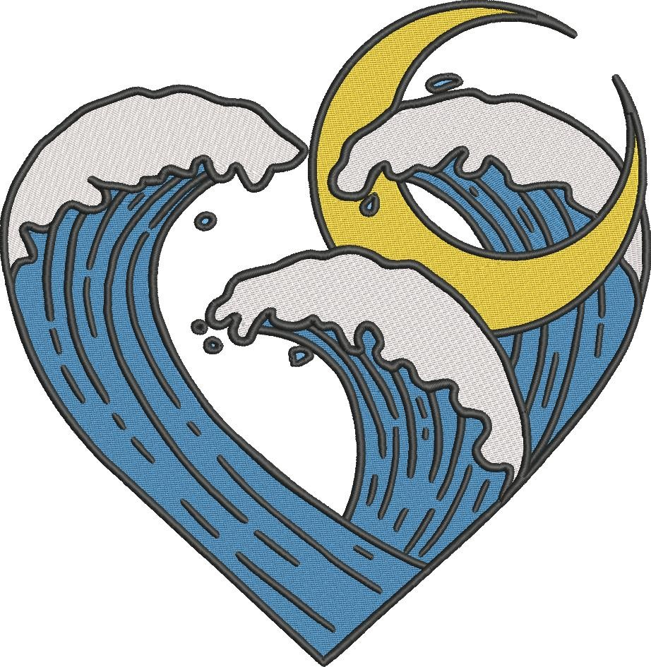 Ocean Waves In Heart Ocean Waves In Heart