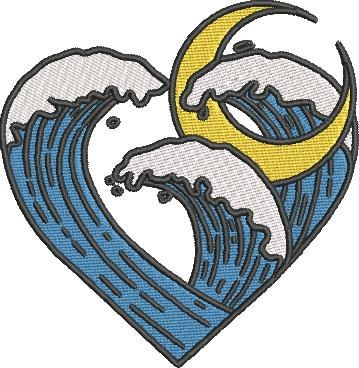 Ocean Waves In Heart Ocean Waves In Heart