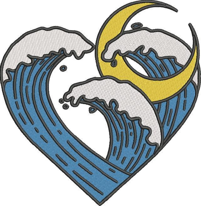 Ocean Waves In Heart Ocean Waves In Heart