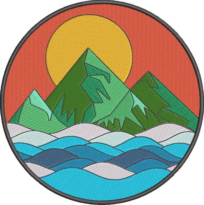Mountain With Sun Mountain With Sun