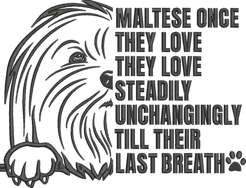 Maltese Dog Silhouette Maltese Dog Silhouette