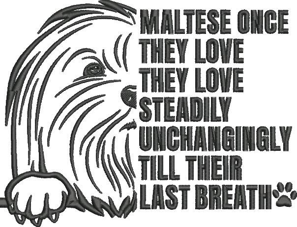 Maltese Dog Silhouette Maltese Dog Silhouette