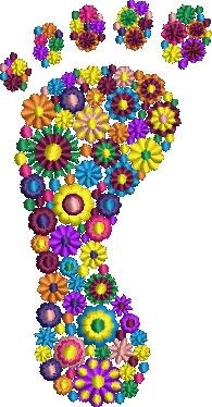 Colorful foot