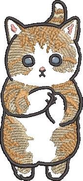 Cute Kitten Embroidery Design