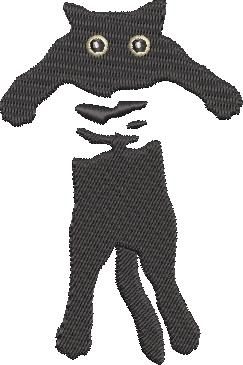 Holding A Cat Silhouette Embroidery Pattern Holding A Cat Silhouette Embroidery Pattern