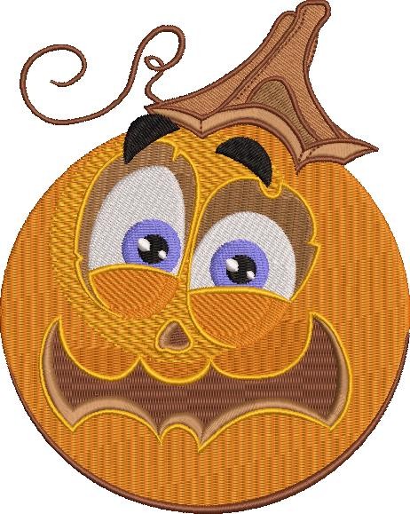 Halloween Pumpkin Embroidery Pattern