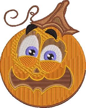 Halloween Pumpkin Embroidery Pattern