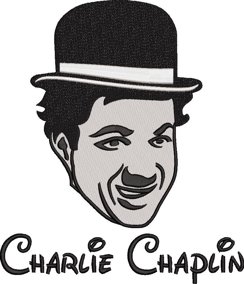 Charlie Chaplin Embroidery Pattern