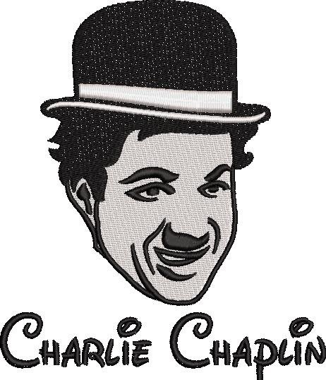 Charlie Chaplin Embroidery Pattern