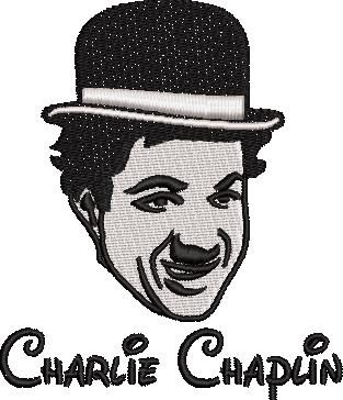 Charlie Chaplin Embroidery Pattern