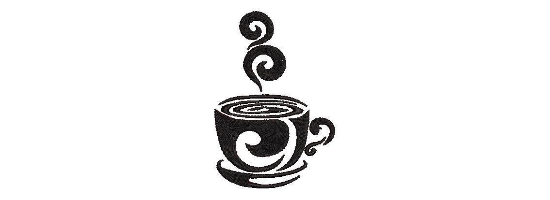 Coffee Cup Silhouette Embroidery Pattern Coffee Cup Silhouette Embroidery Pattern