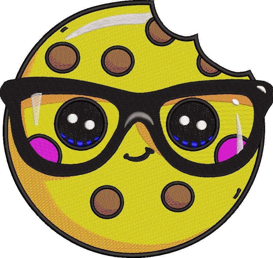 Cookie In Glasses Embroidery Pattern