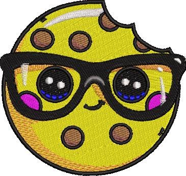 Cookie In Glasses Embroidery Pattern
