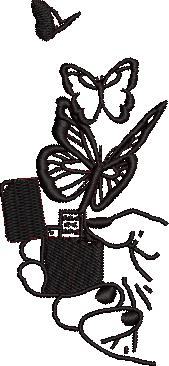 Zippo Butterflies Embroidery Design Zippo Butterflies Embroidery Design