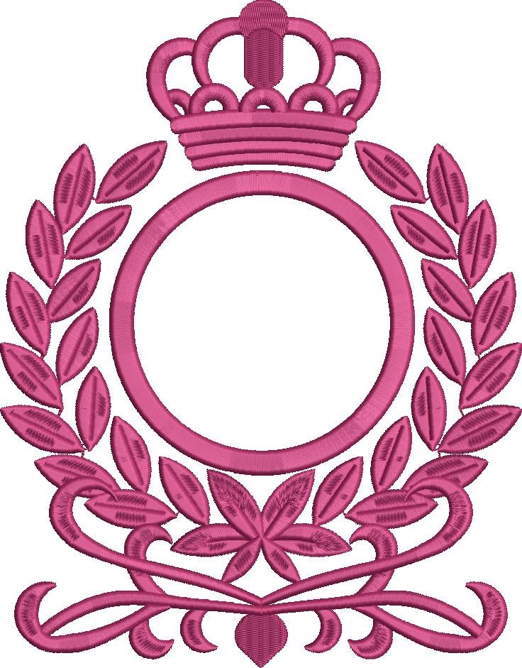 Laurel Crown Logo Embroidery Design Laurel Crown Logo Embroidery Design