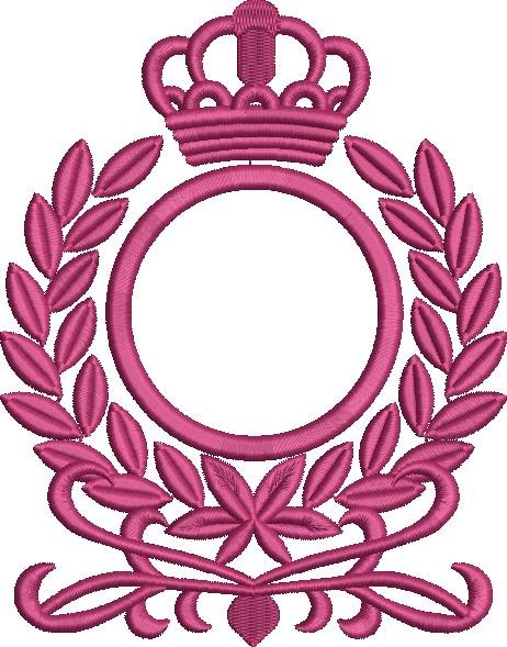 Laurel Crown Logo Embroidery Design Laurel Crown Logo Embroidery Design