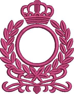 Laurel Crown Logo Embroidery Design Laurel Crown Logo Embroidery Design