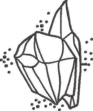 Crystal Stones Embroidery Pattern