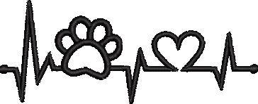 Dog Paw Heartbeat