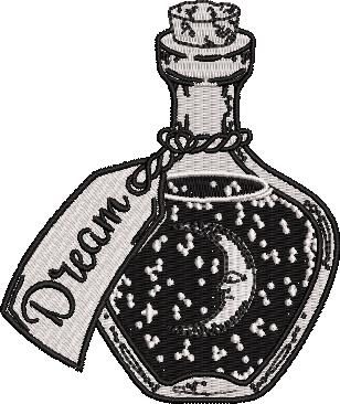 Dream Bottle Embroidery Design Dream Bottle Embroidery Design