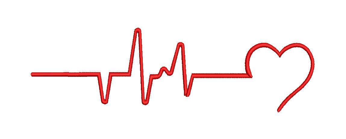 Heart Beat Embroidery Design Heart Beat Embroidery Design