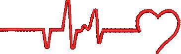Heart Beat Embroidery Design Heart Beat Embroidery Design