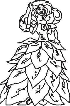 Floral Girl Embroidery Design Floral Girl Embroidery Design