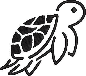 Flying Tortoise Embroidery Design Flying Tortoise Embroidery Design