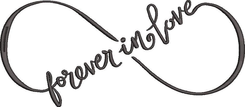 Forever In Love Embroidery Design