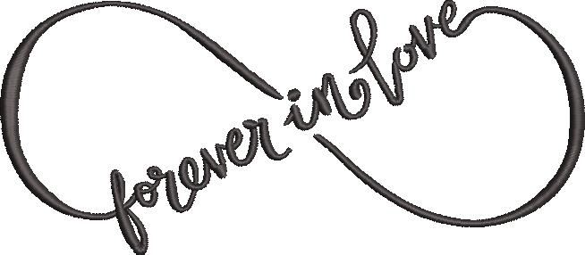 Forever In Love Embroidery Design