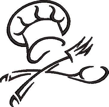 Fork And Spoon Embroidery Design Fork And Spoon Embroidery Design