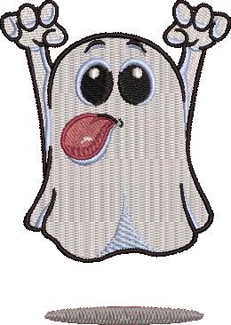 Funny Ghost Embroidery Design Funny Ghost Embroidery Design