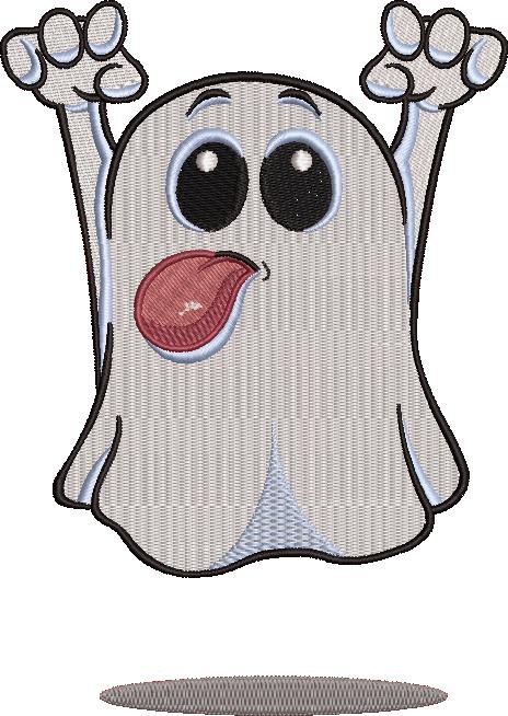 Funny Ghost Embroidery Design Funny Ghost Embroidery Design