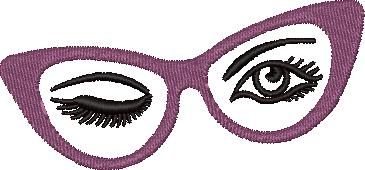 Glasses Embroidery Design